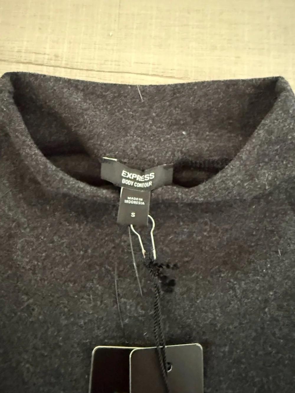 Express Black Mock Neck Bodysuit - Picture 2 of 4